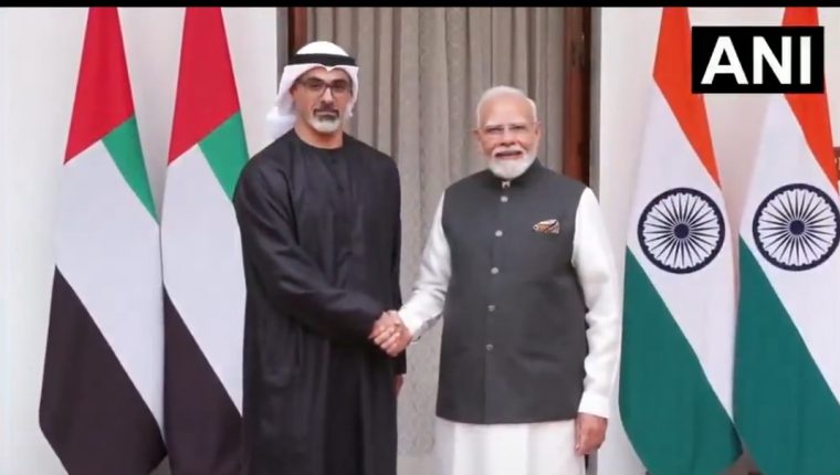 PM Modi Meets Abu Dhabi Crown Prince During BRICS Summit